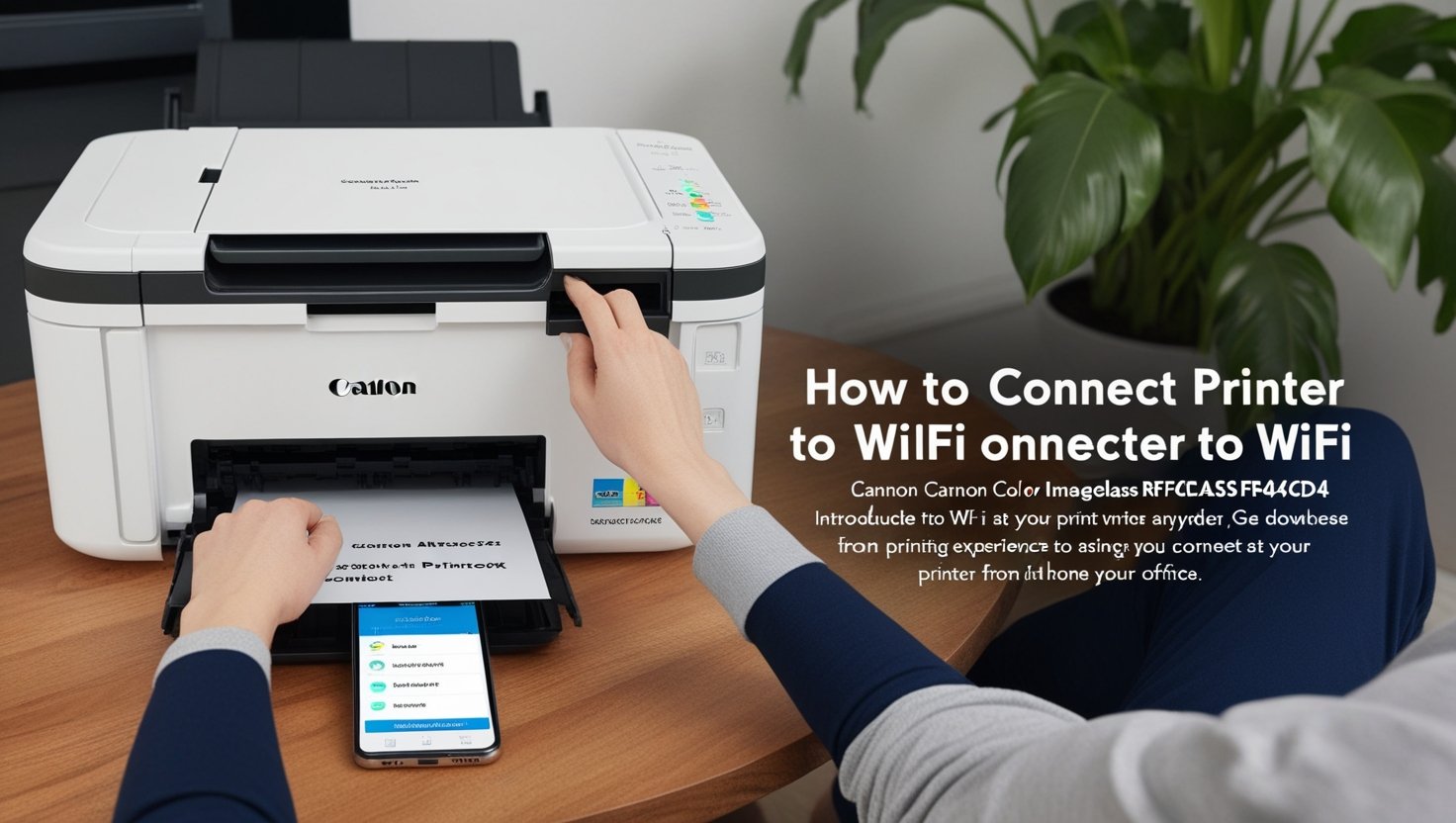 How to Connect Printer to WiFi Cannon Color ImageClass RFB44CD4
